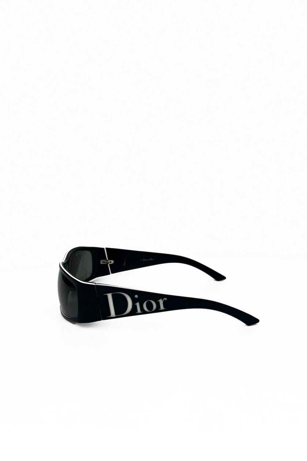 Vintage Black and White Spell Out Sunglasses