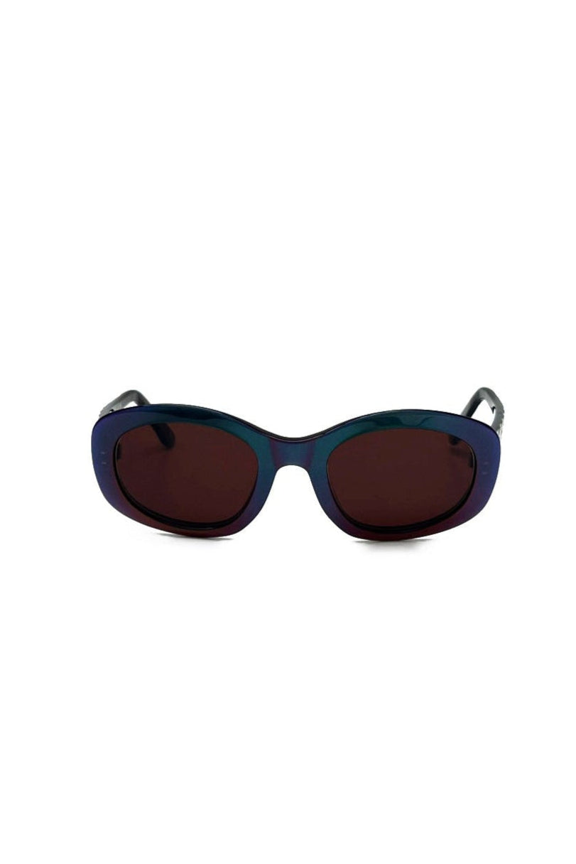 Vintage Iridescent Quilted Arms Sunglasses