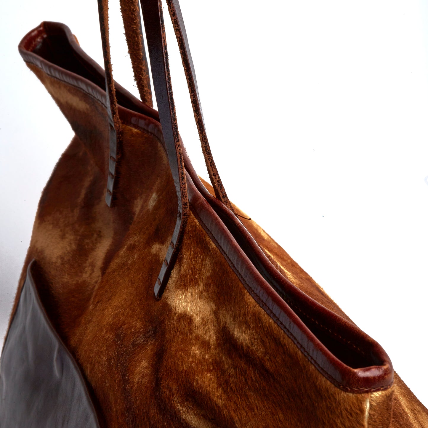Vintage Fendi Brown Calfskin Tote Bag