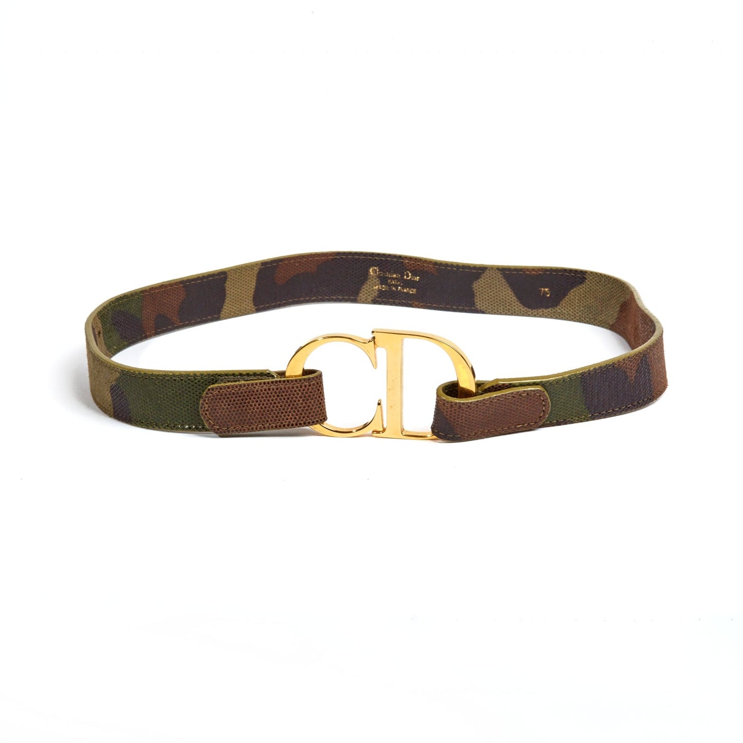 Vintage Dior Camo logo Belt