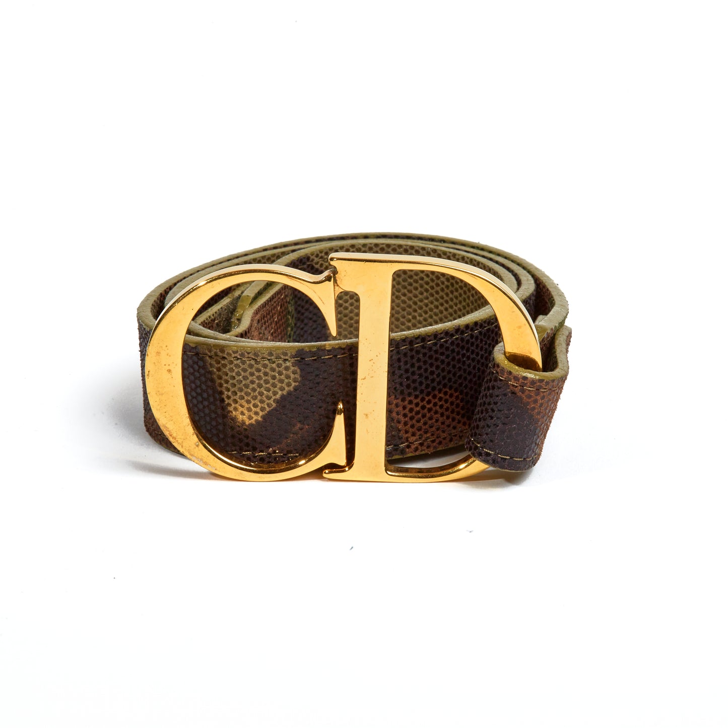 Vintage Dior Camo logo Belt