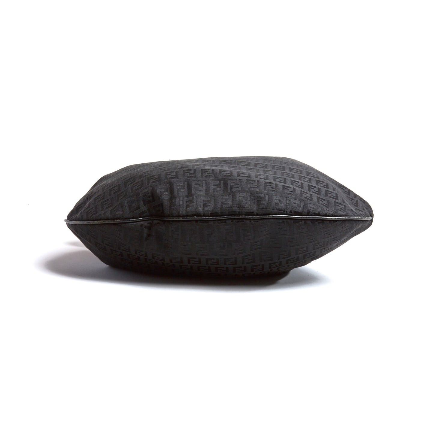 Vintage Fendi Black Zucca Oyster Bag