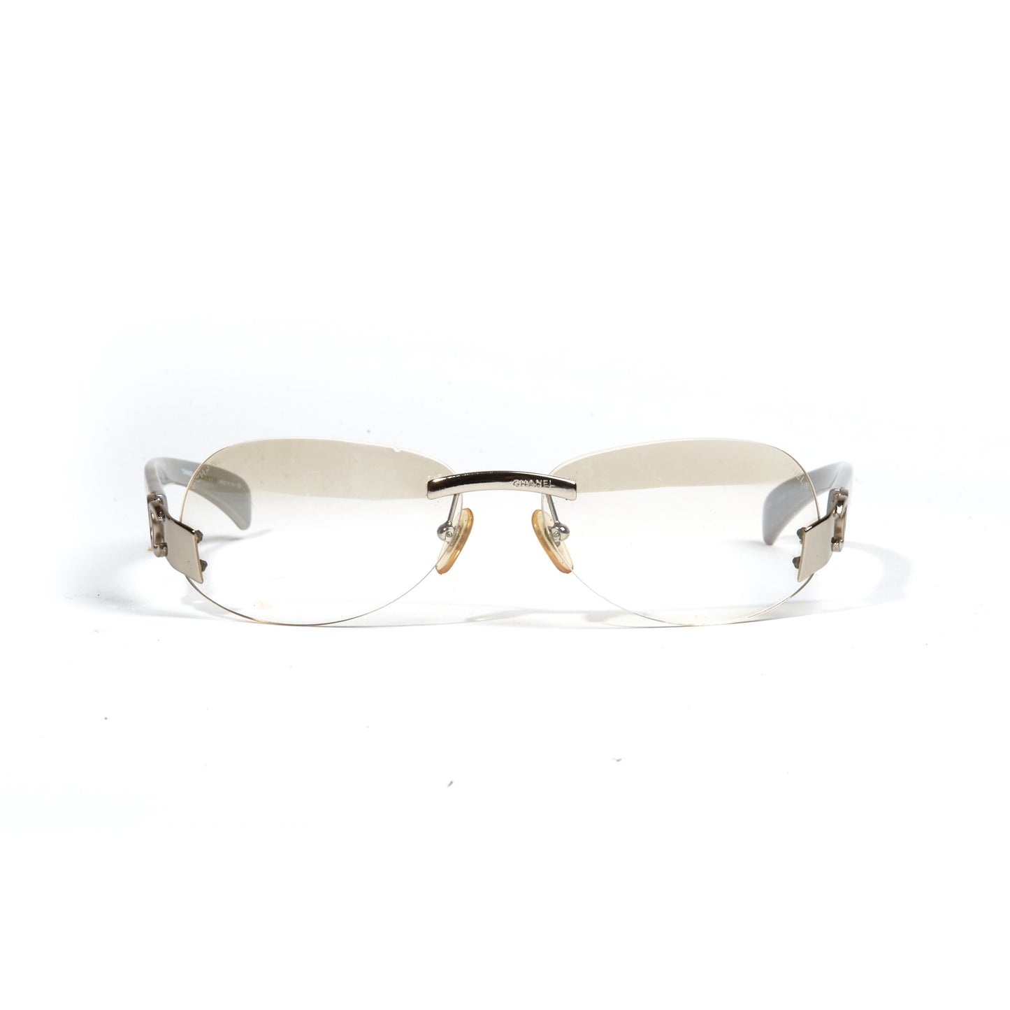 Vintage Chanel Transparent Rimless Y2K Sunglasses