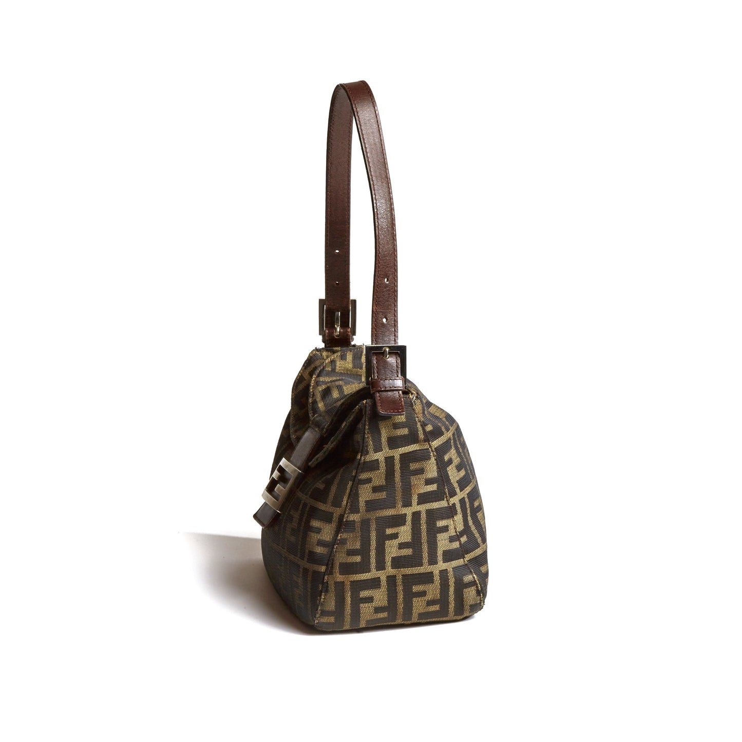 Vintage Fendi Classic Zucca Flap Baguette
