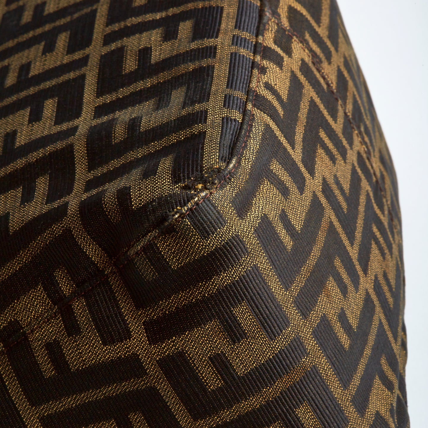 Vintage Fendi Classic Zucca Flap Baguette