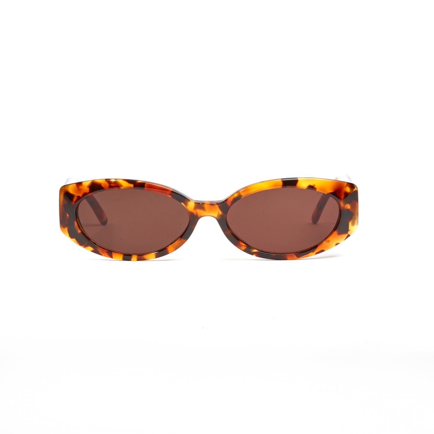 Vintage Gucci Oval Tortoise Golden Interlocking Logo Sunglasses