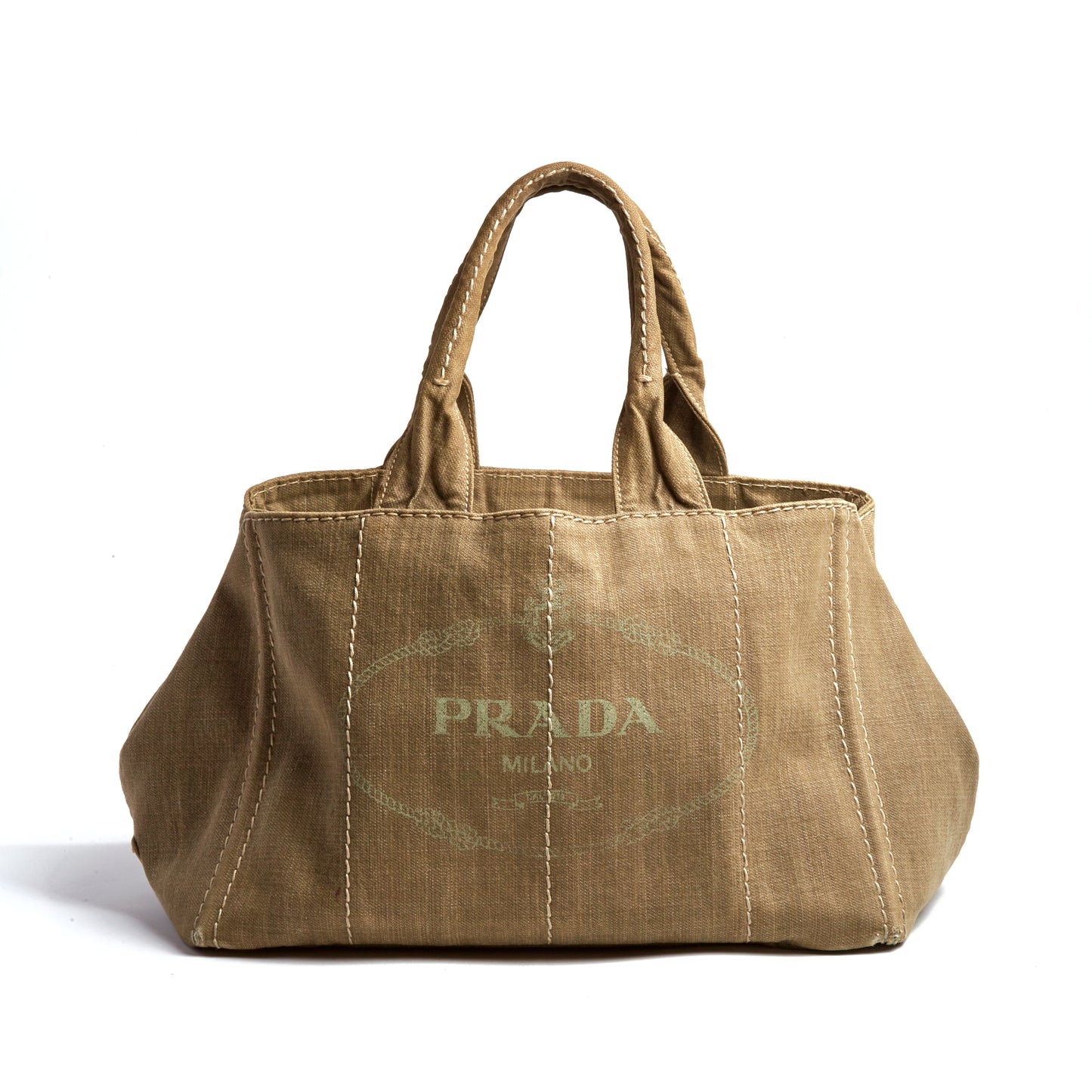 Vintage Prada Olive Canapé Bag