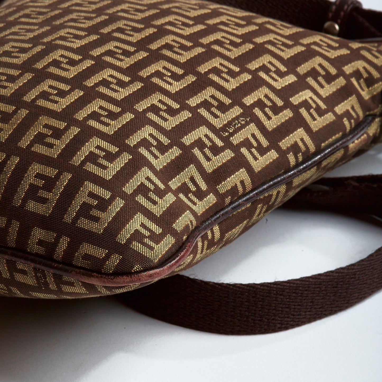 Vintage Fendi Chocolate Zucca Crossbody bag
