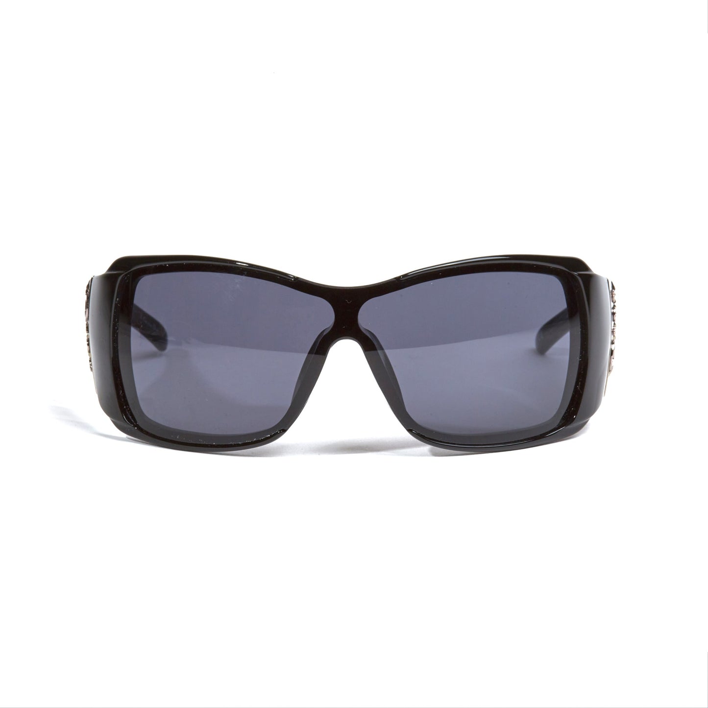 Vintage Dior Black Purple Logo Mask Sunglasses