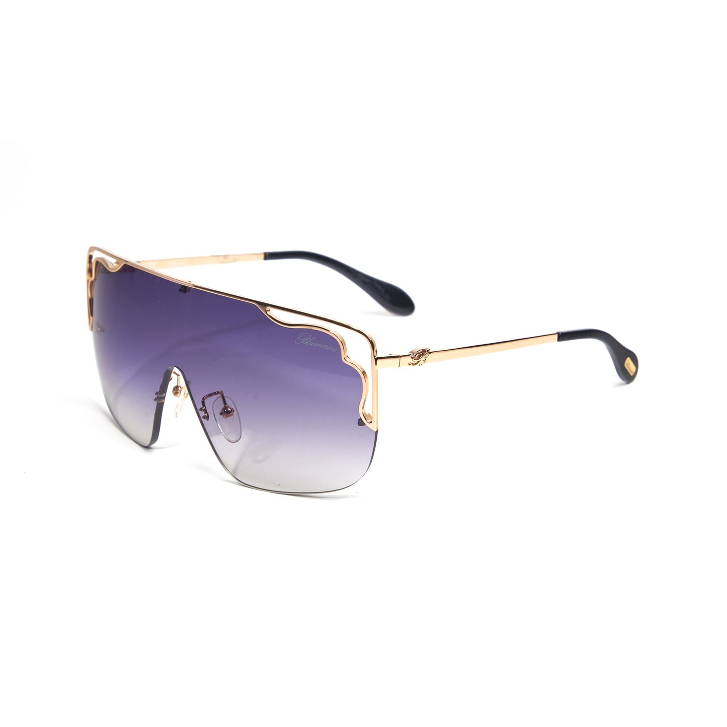 Vintage Blue Marine Mask Sunglasses