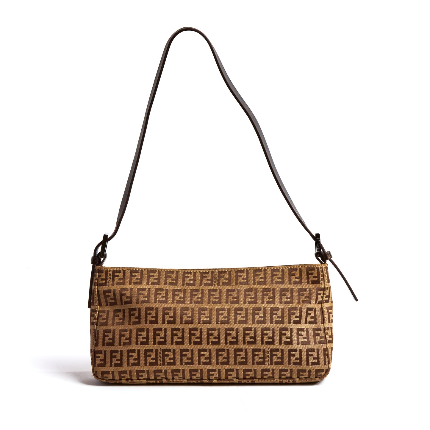 Vintage Fendi Classic Zucca Shoulder Bag