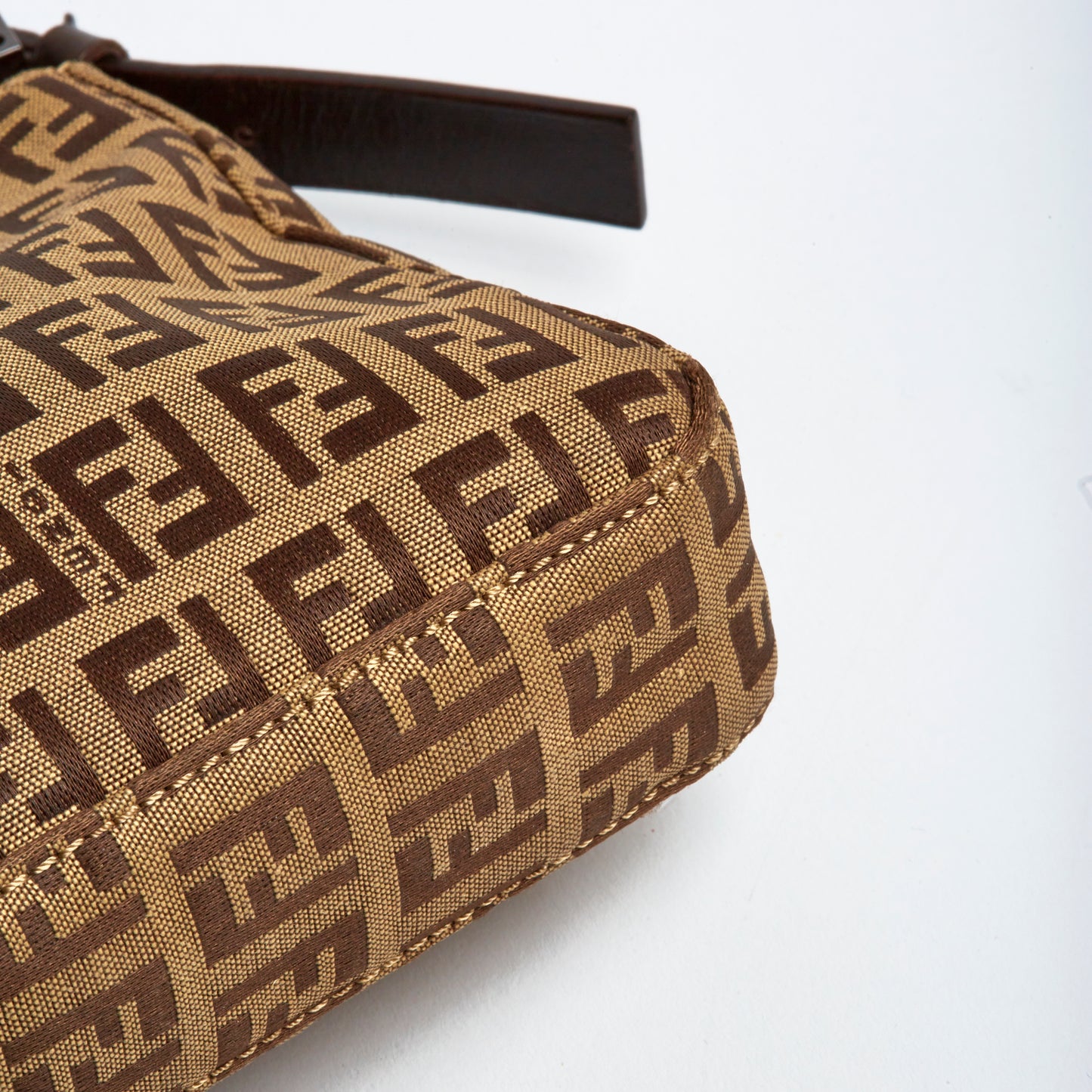 Vintage Fendi Classic Zucca Shoulder Bag