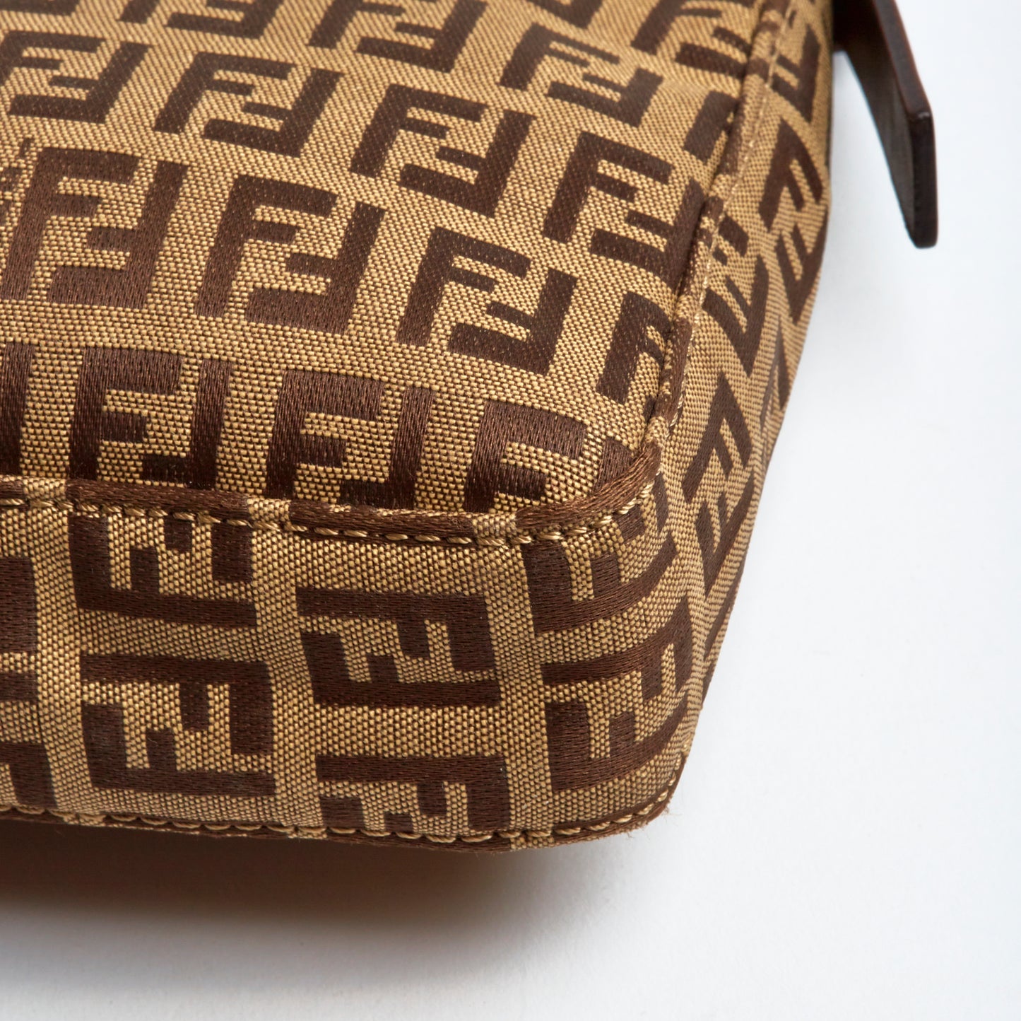 Vintage Fendi Classic Zucca Shoulder Bag
