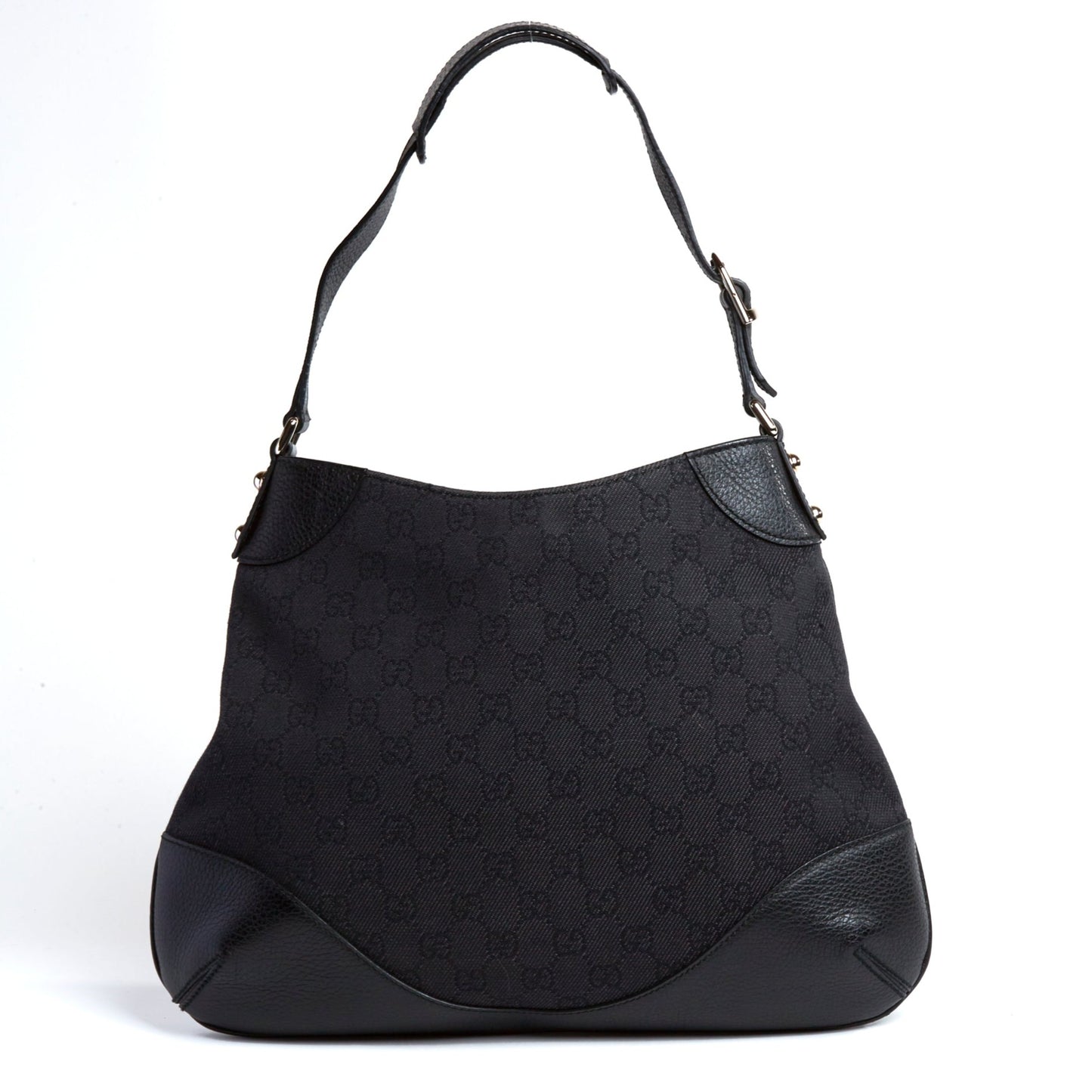 Vintage Gucci Black Denim Monogram Bag