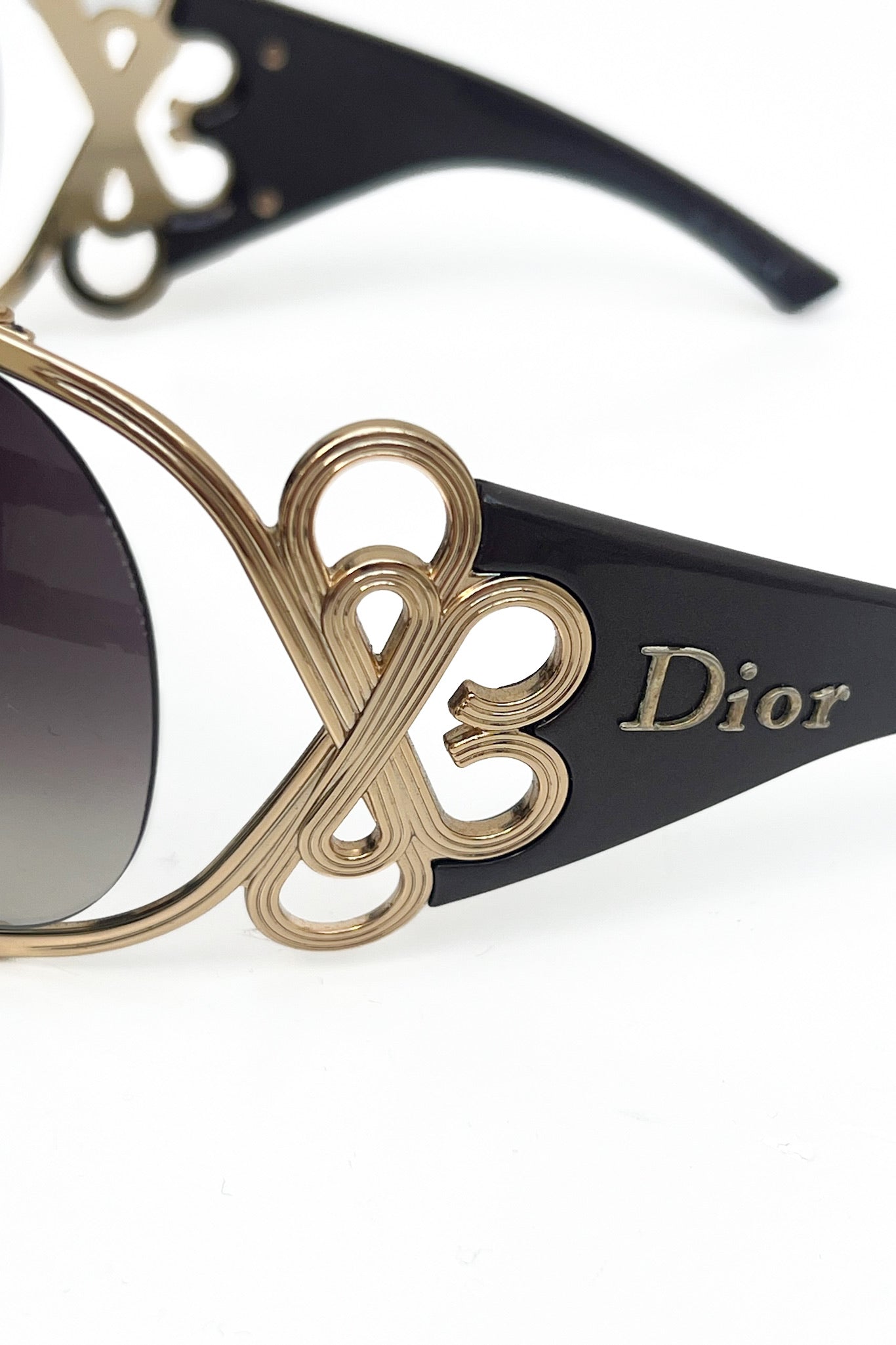 Vintage Chocolate & Golden Ornament Sunglasses