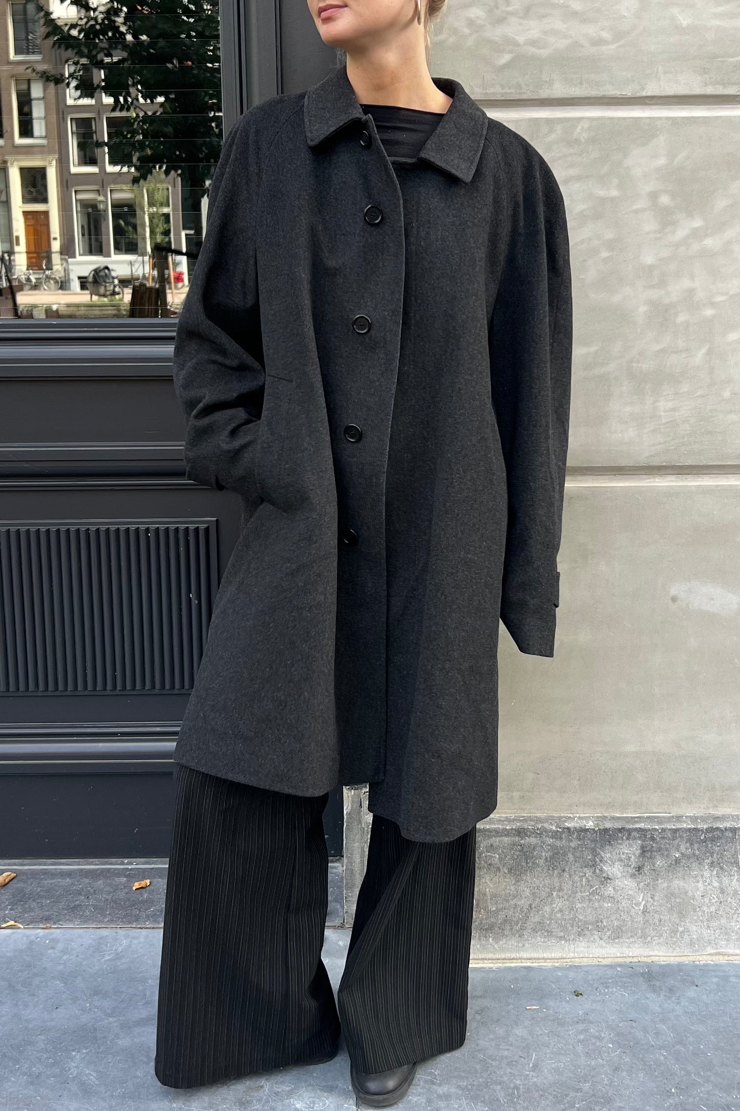 Vintage Grey Woolen Coat
