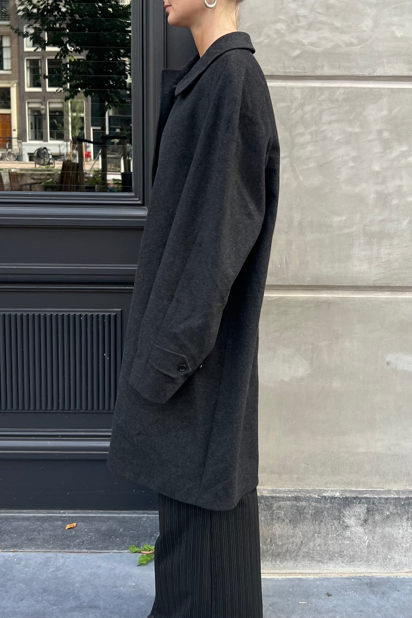 Vintage Grey Woolen Coat