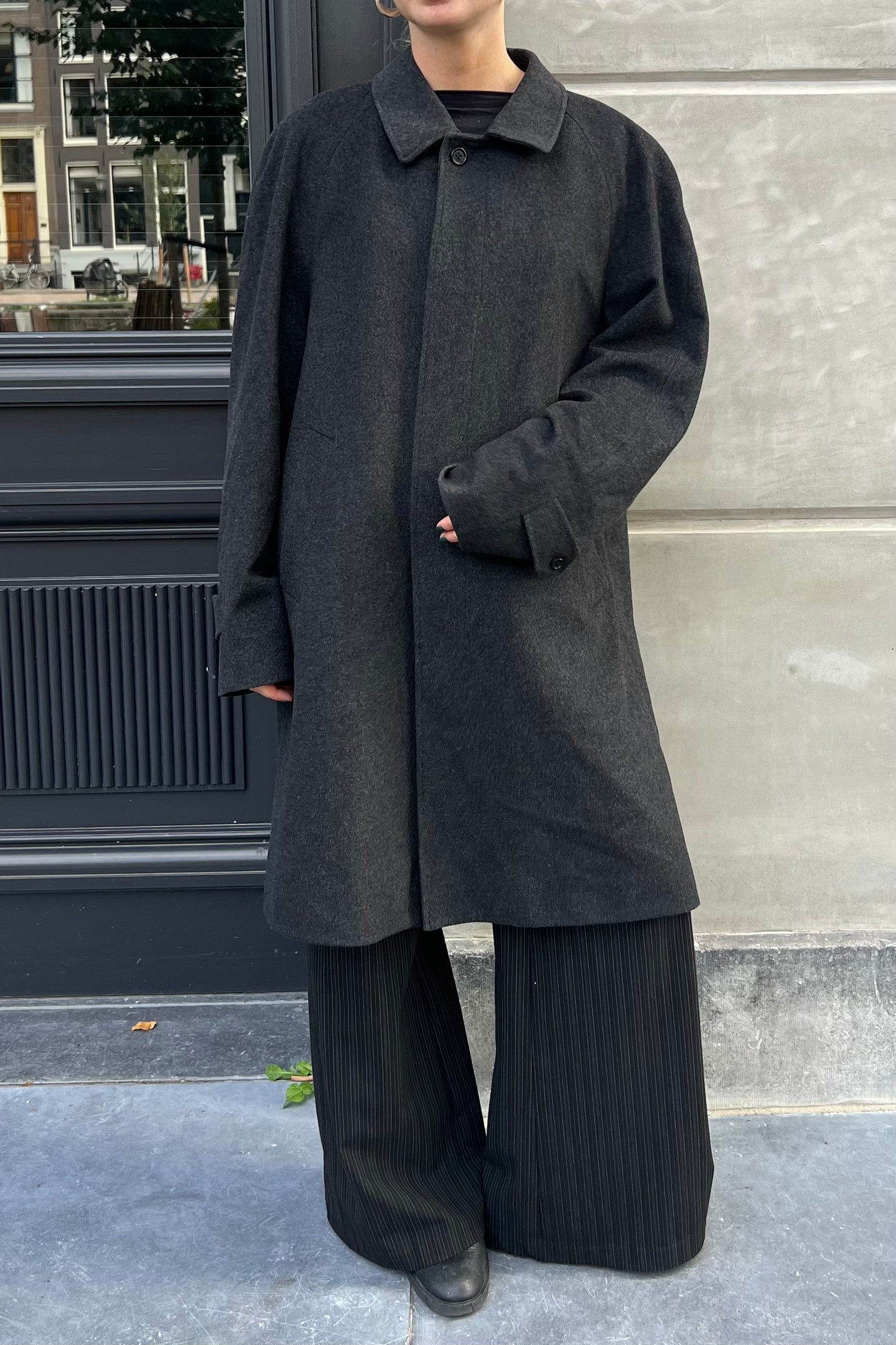 Vintage Grey Woolen Coat