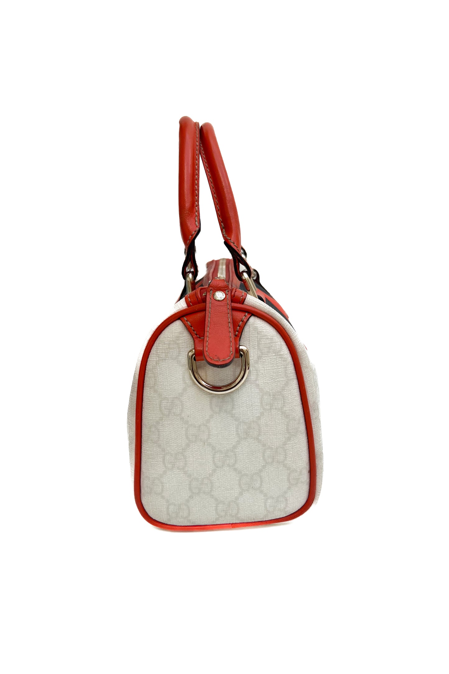 Vintage Boston Joy Orange & Navy Handbag
