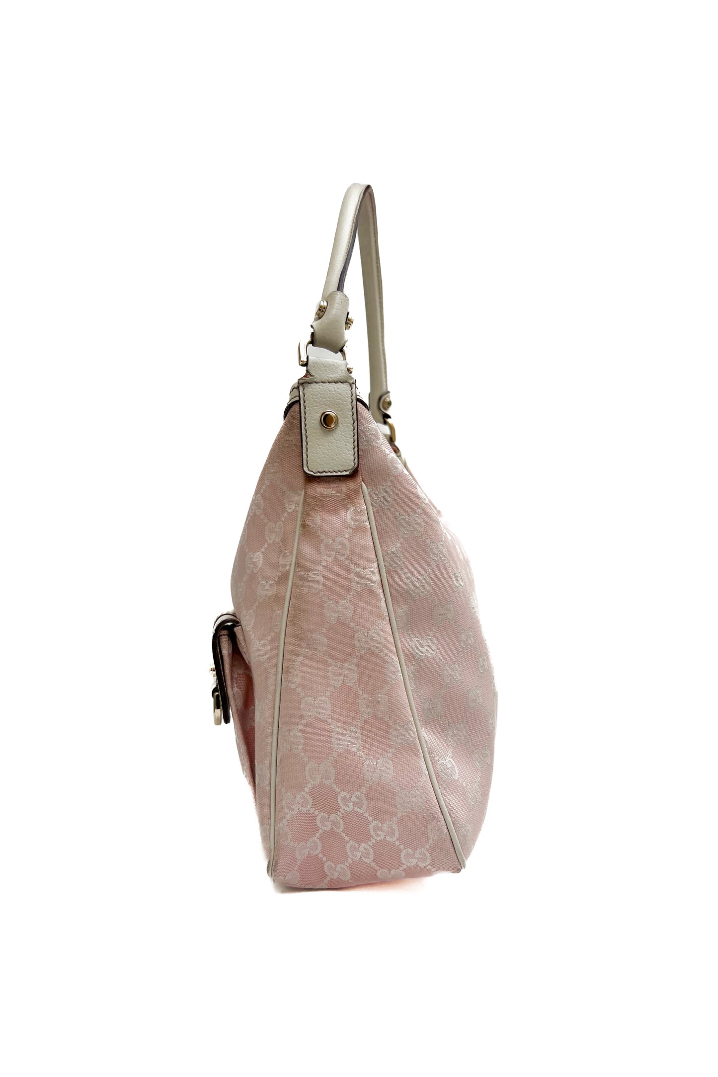 Vintage Pink Monogram Abbey D-Ring Shoulder Bag