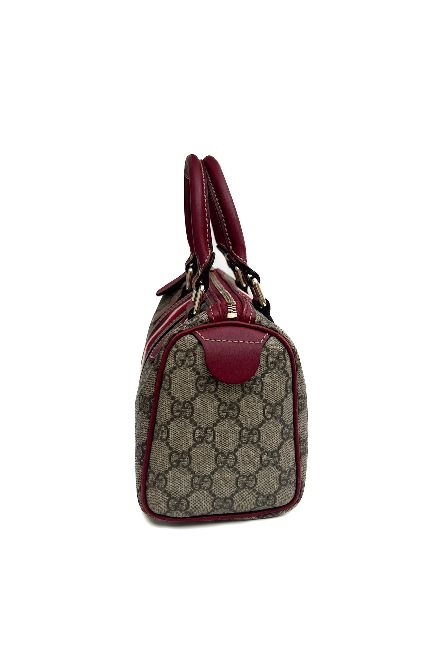 Vintage Monogram & red Mini Boston Bag
