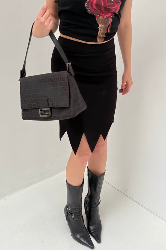 Vintage Black Pointy Skirt