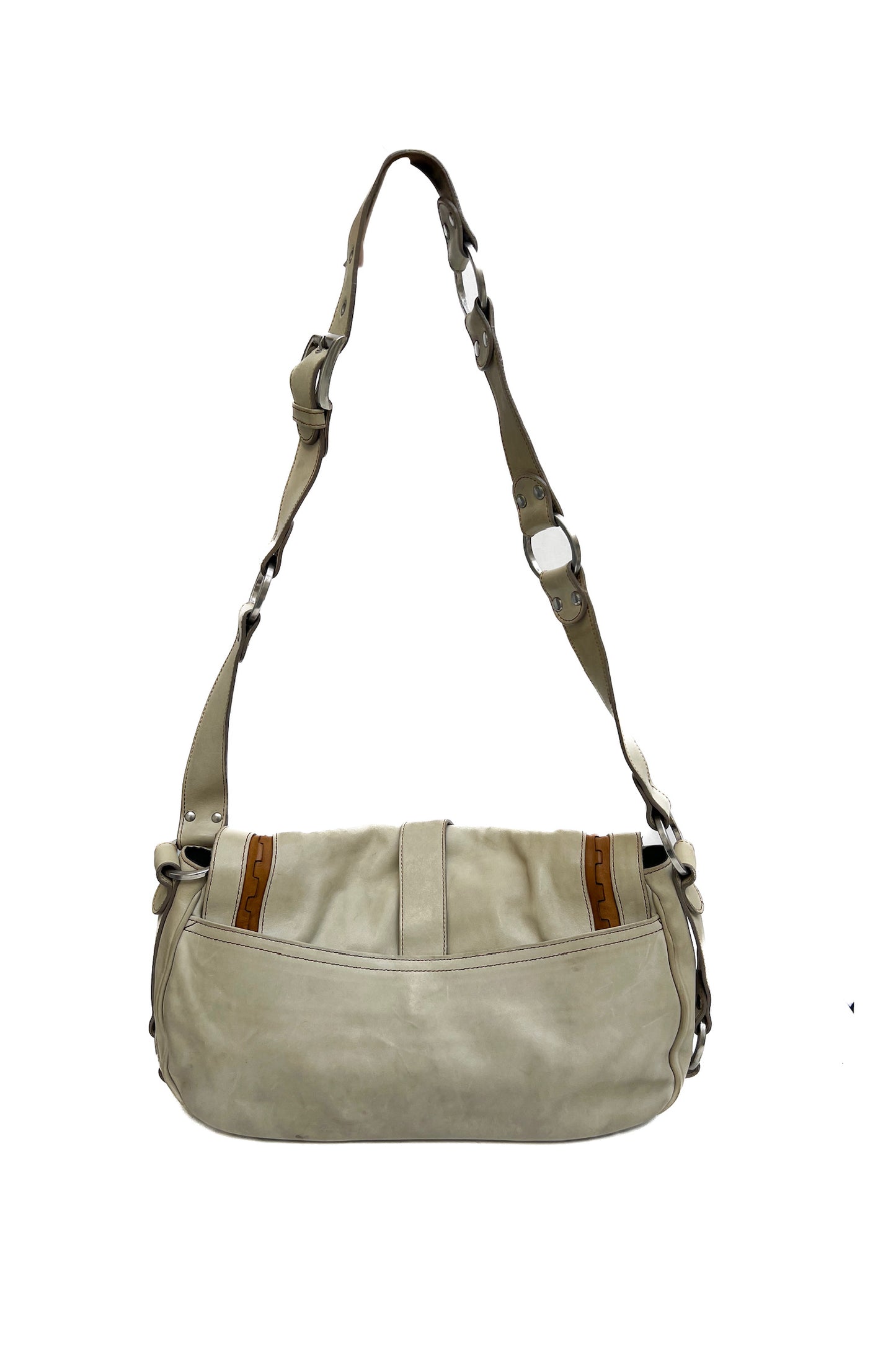 Vintage Gaucho Saddle Messenger Bag