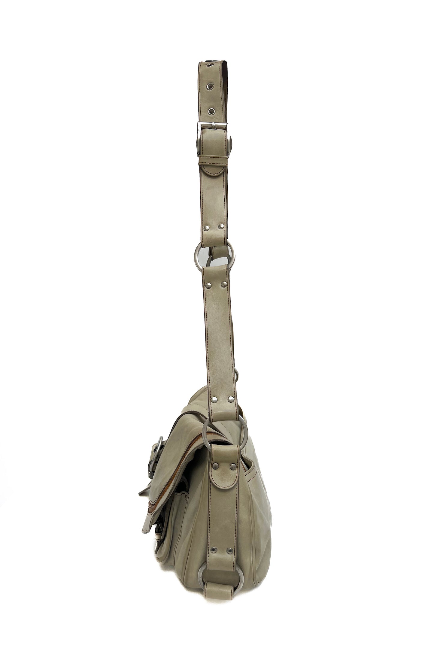 Vintage Gaucho Saddle Messenger Bag