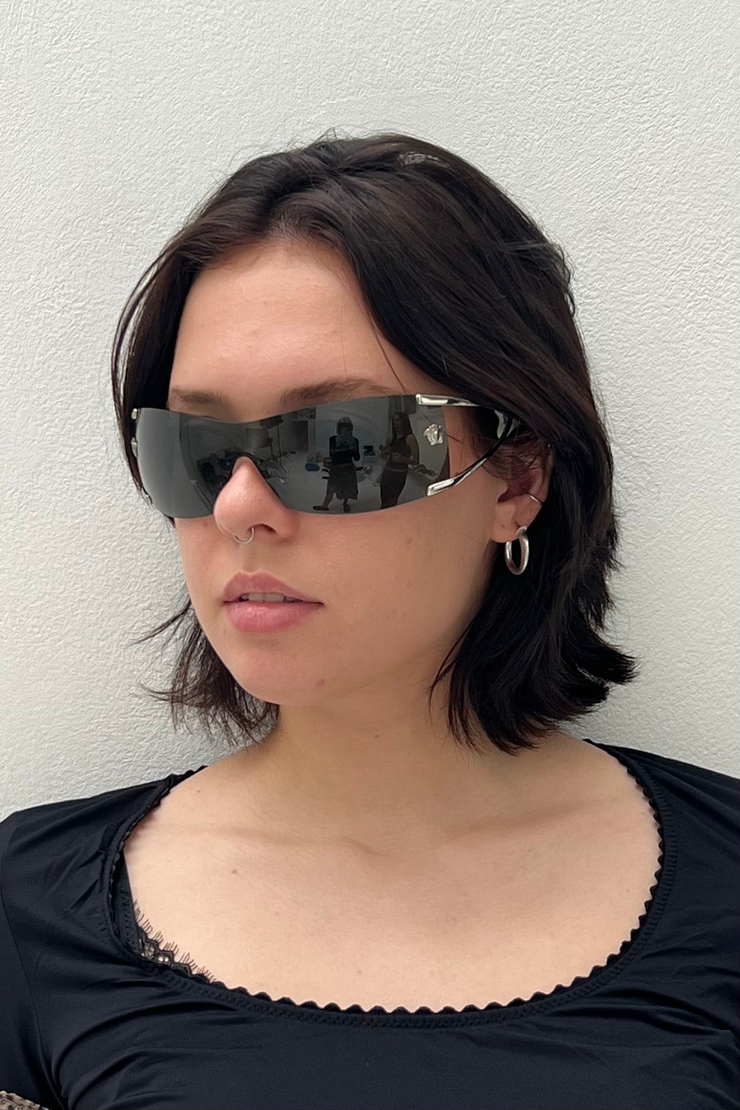 Vintage Silver Medusa Speedy Medusa Sunglasses