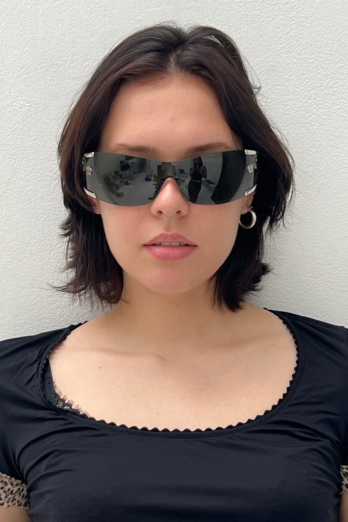 Vintage Silver Medusa Speedy Medusa Sunglasses