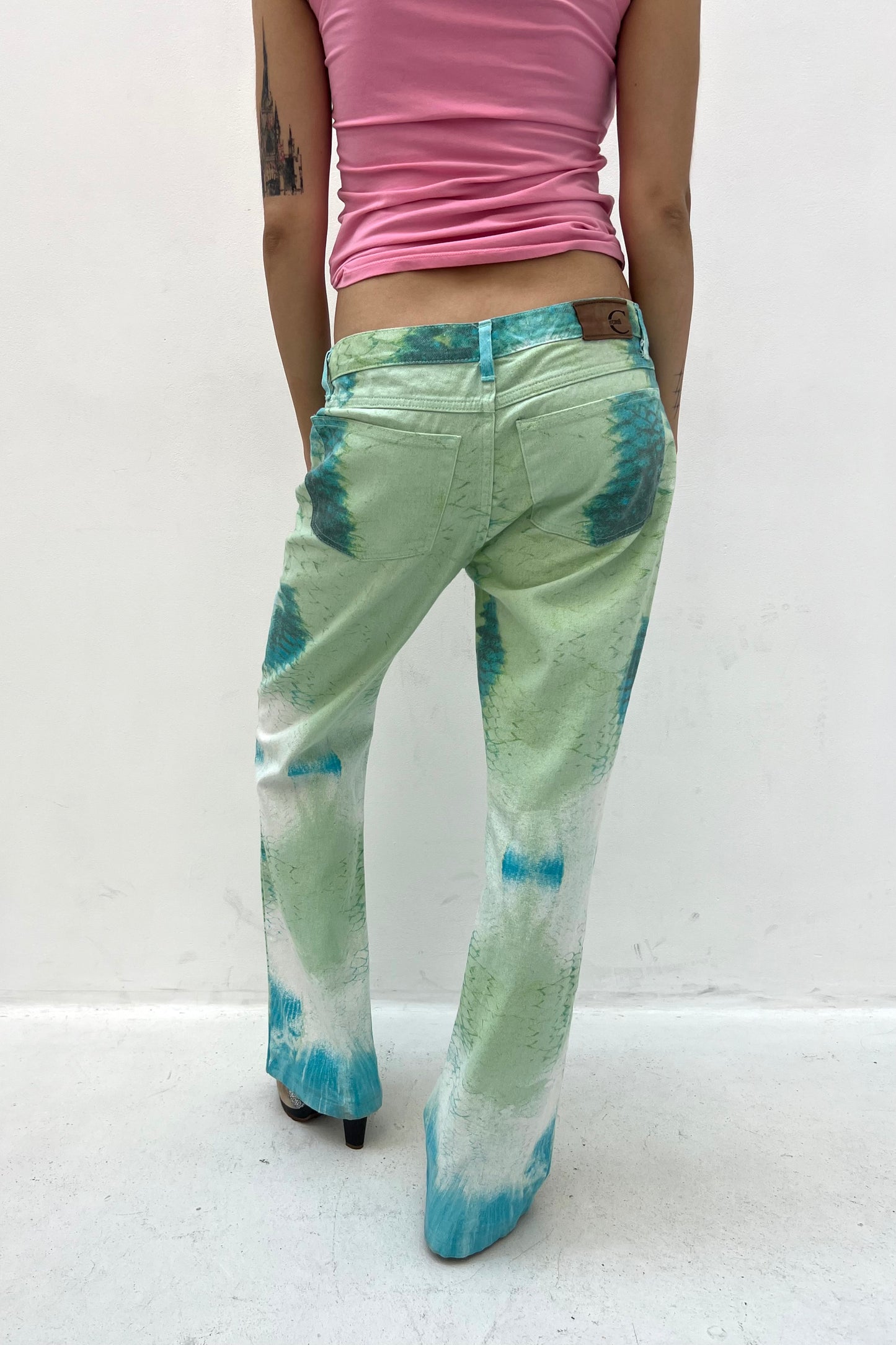 Vintage Green Reptile Pants