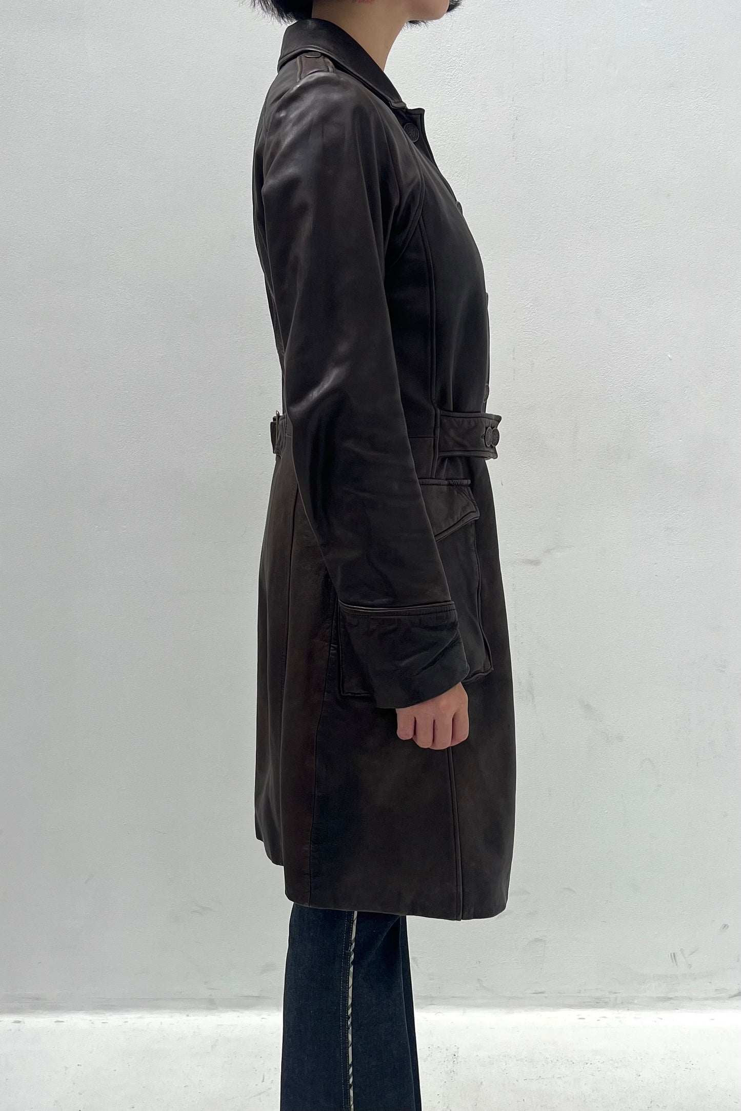 Vintage Chocolate Leather Jacket