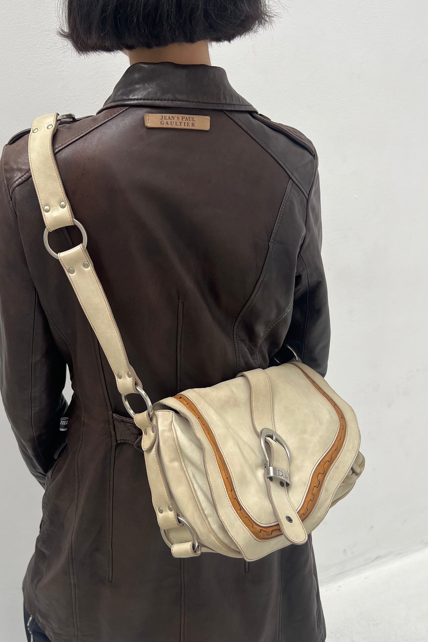 Vintage Gaucho Saddle Messenger Bag