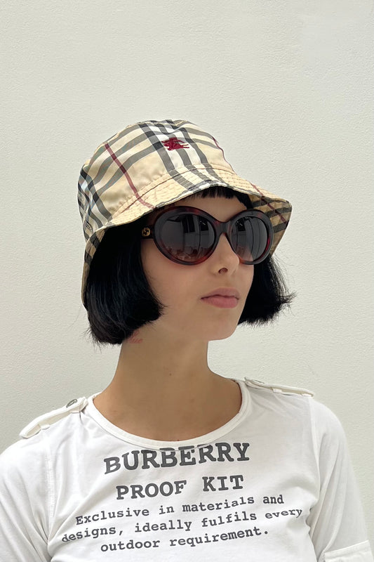 Vintage Nova Check Bucket Hat