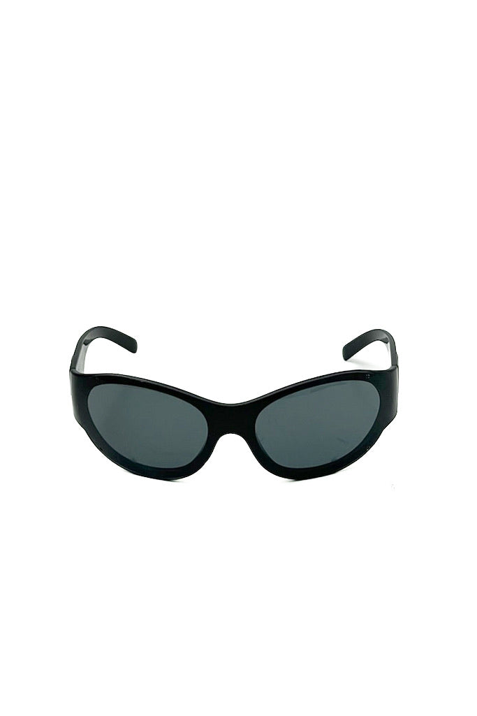 Vintage Black Silver CC Speedy Sunglasses