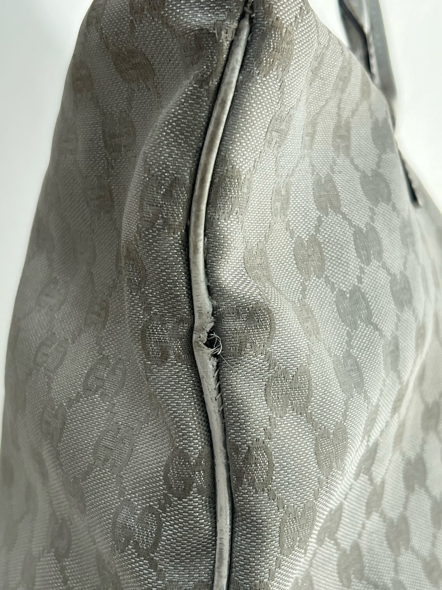 Vintage Silver Golden Logo Shopper