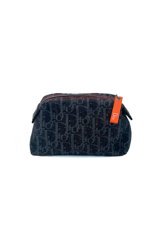 Vintage Denim Remove Before Flight Pochette