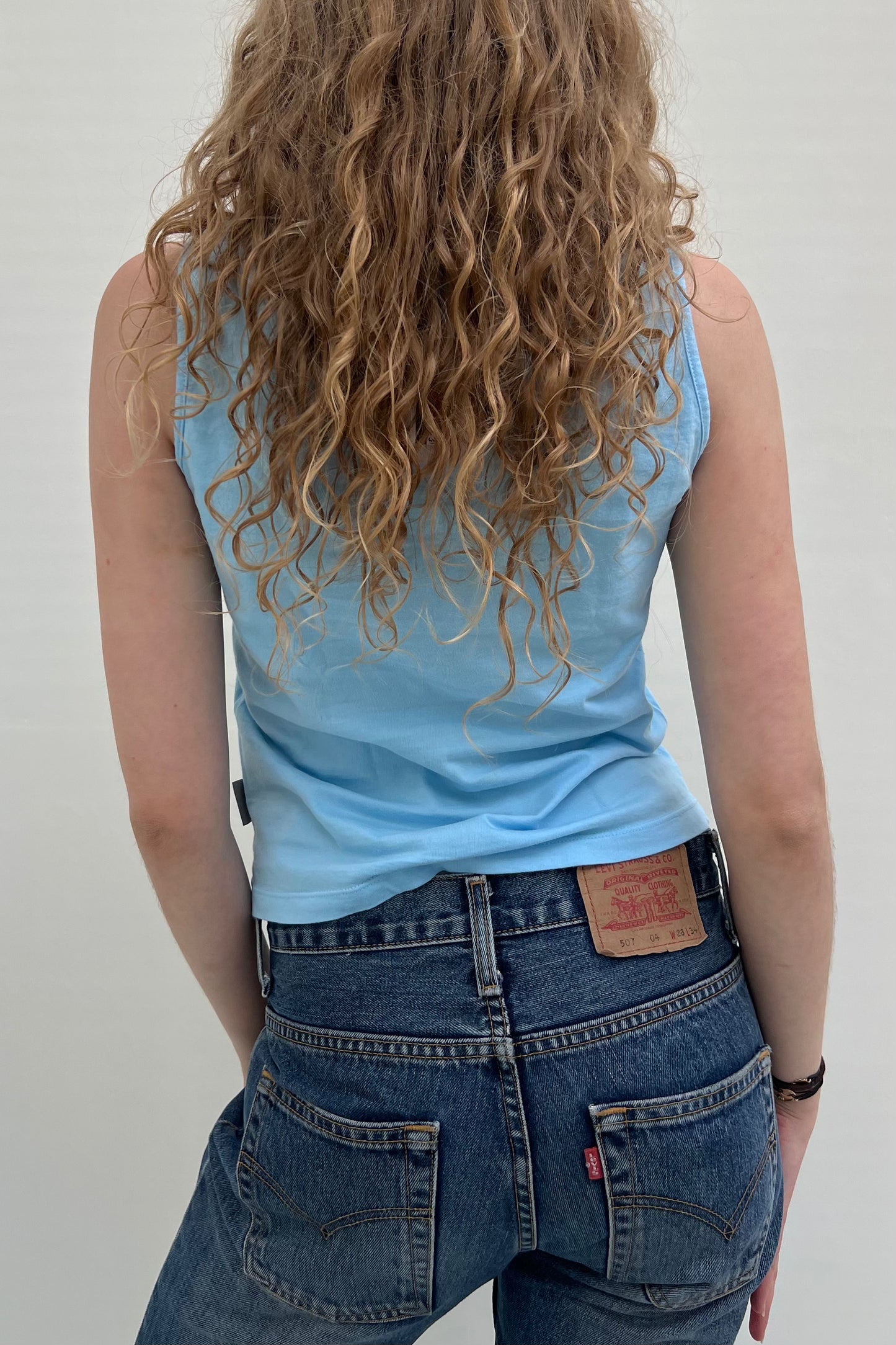 Vintage JC Blue Medusa Detail Top