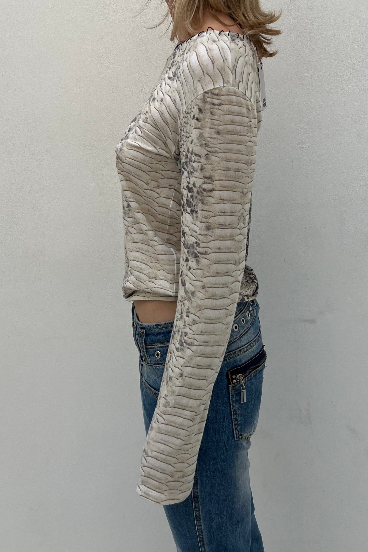 Vintage Cream Snake Longsleeve