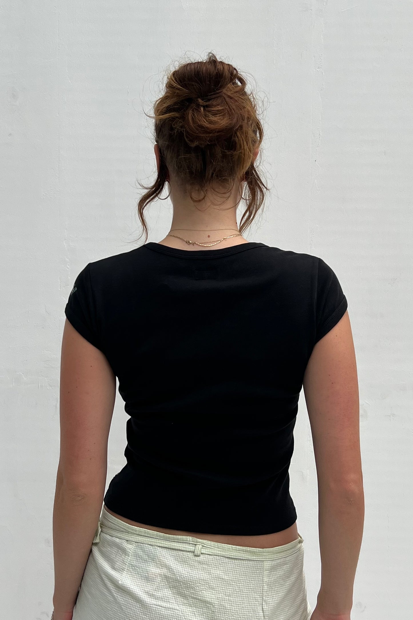 Vintage Black Multi Colour Print Tee