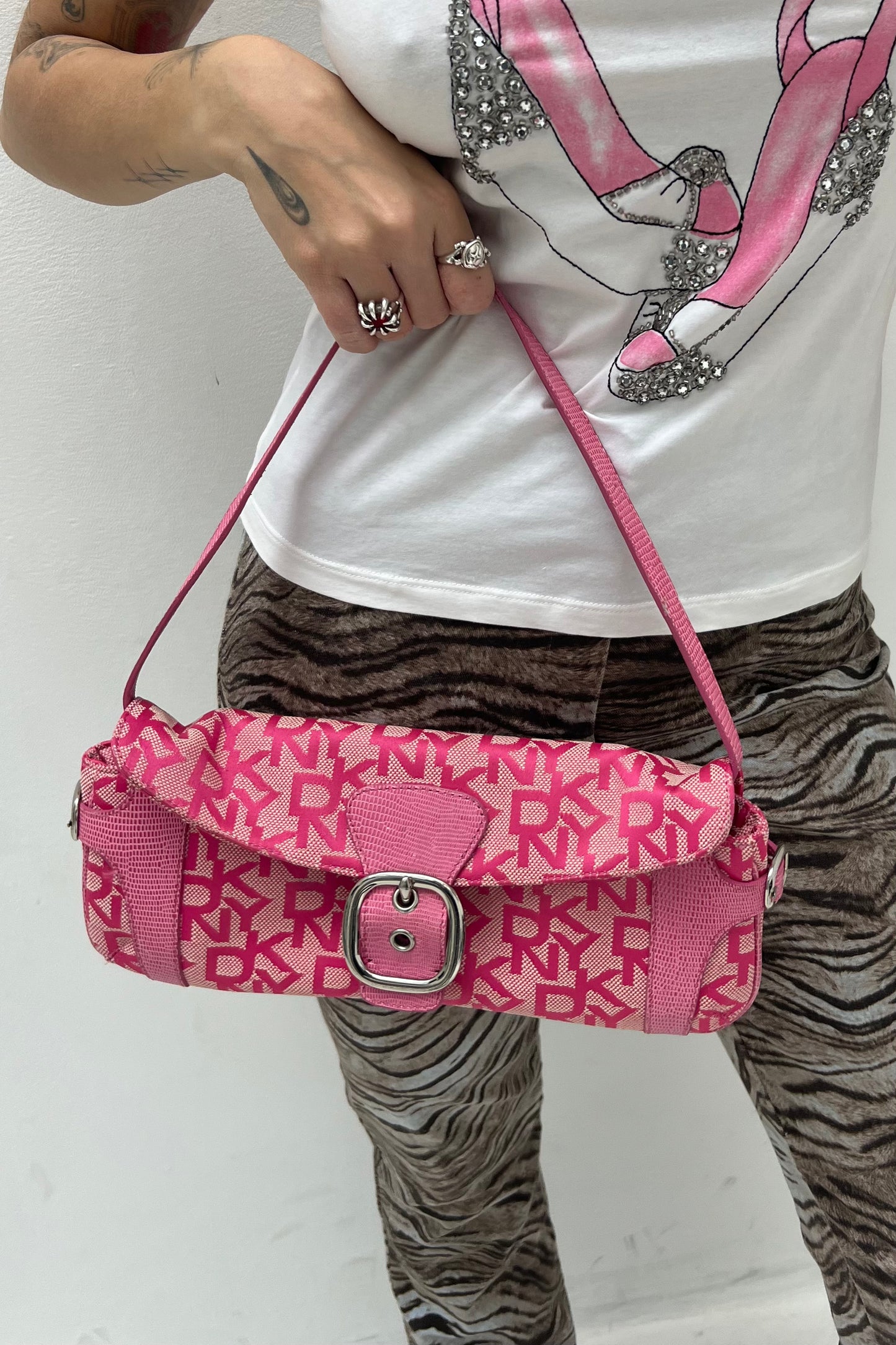 Vintage Pink Monogram Pochette
