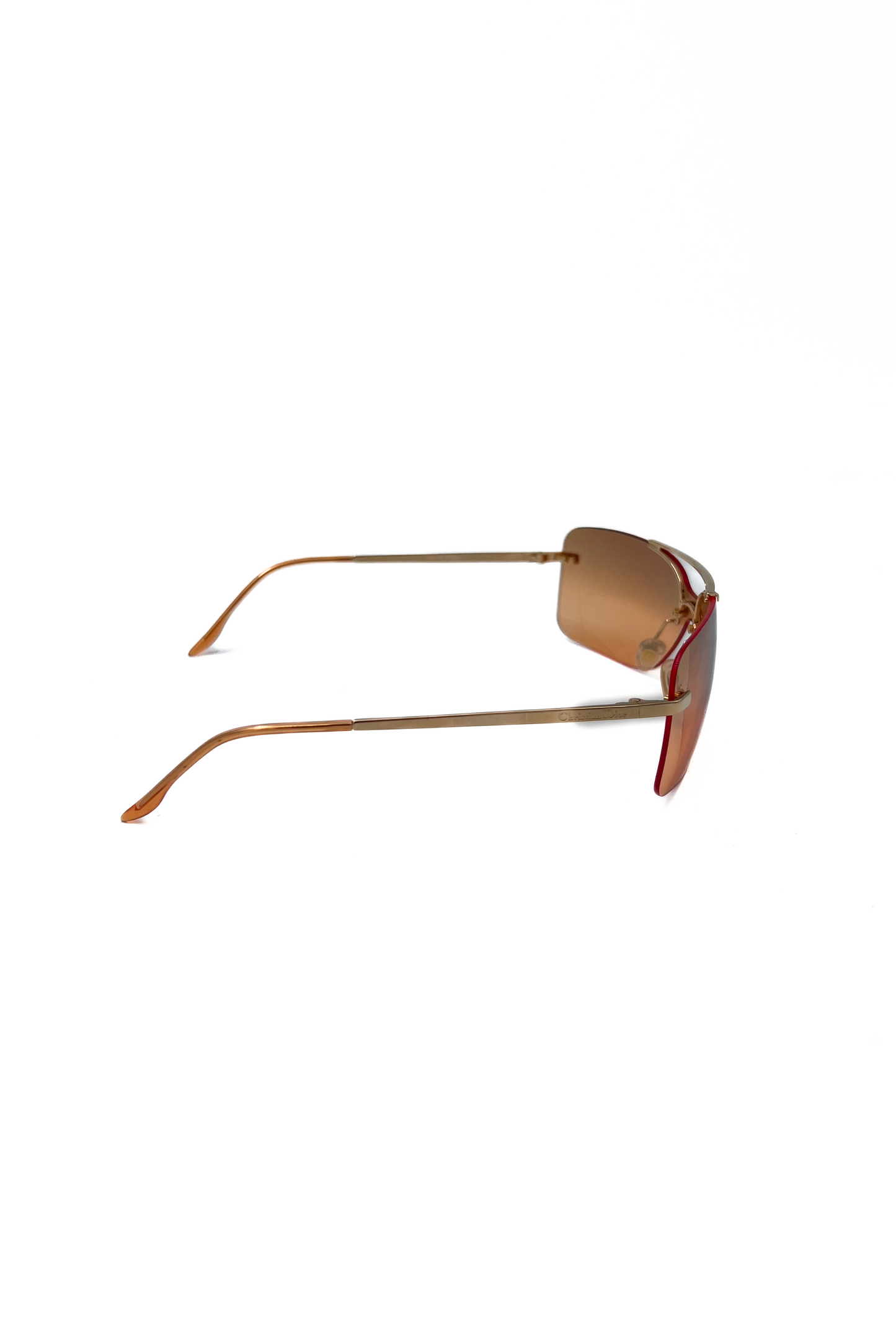 Vintage Orange Mini Motard Sunglasses