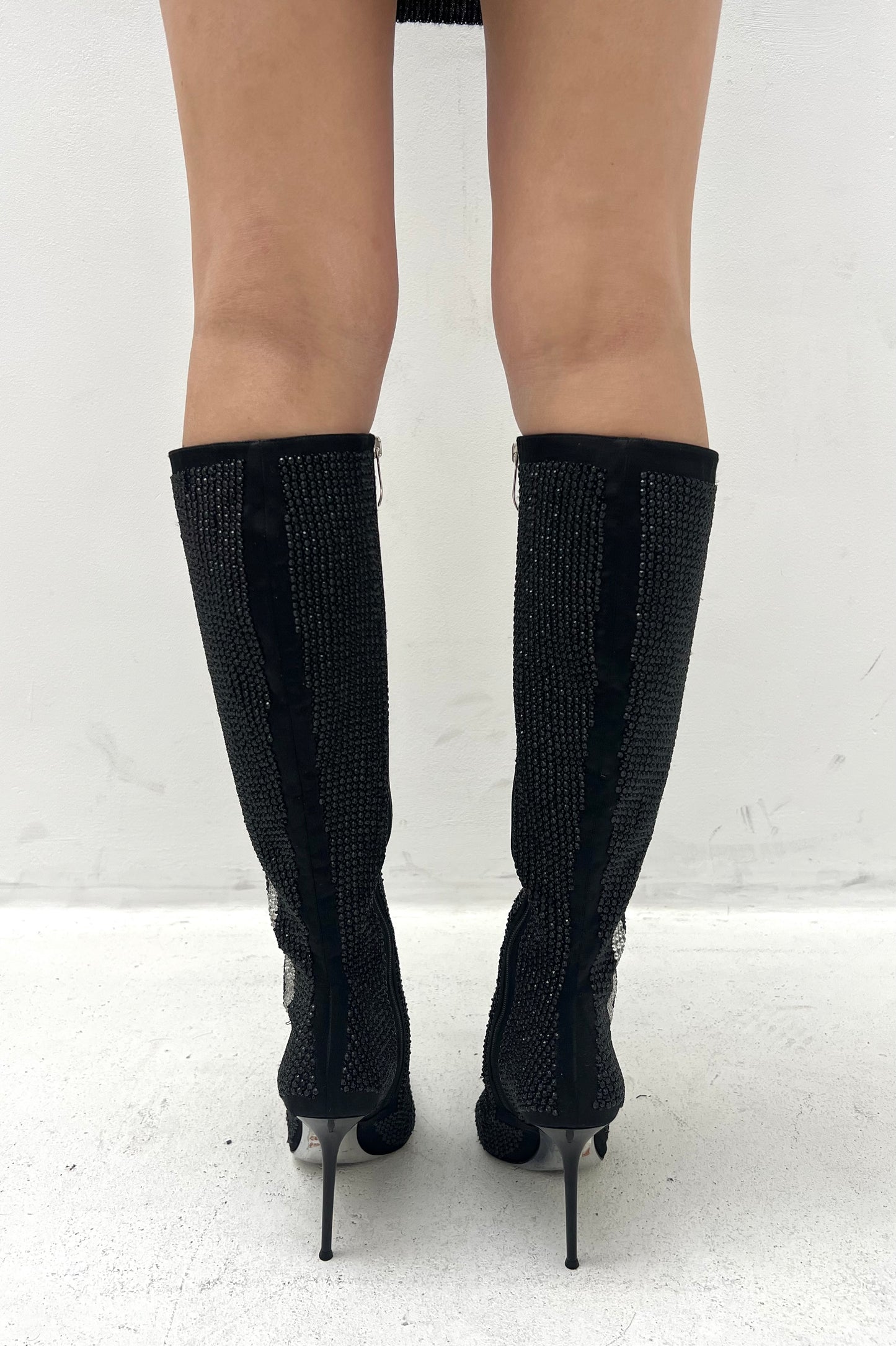 Vintage All Over Strass Boots 37