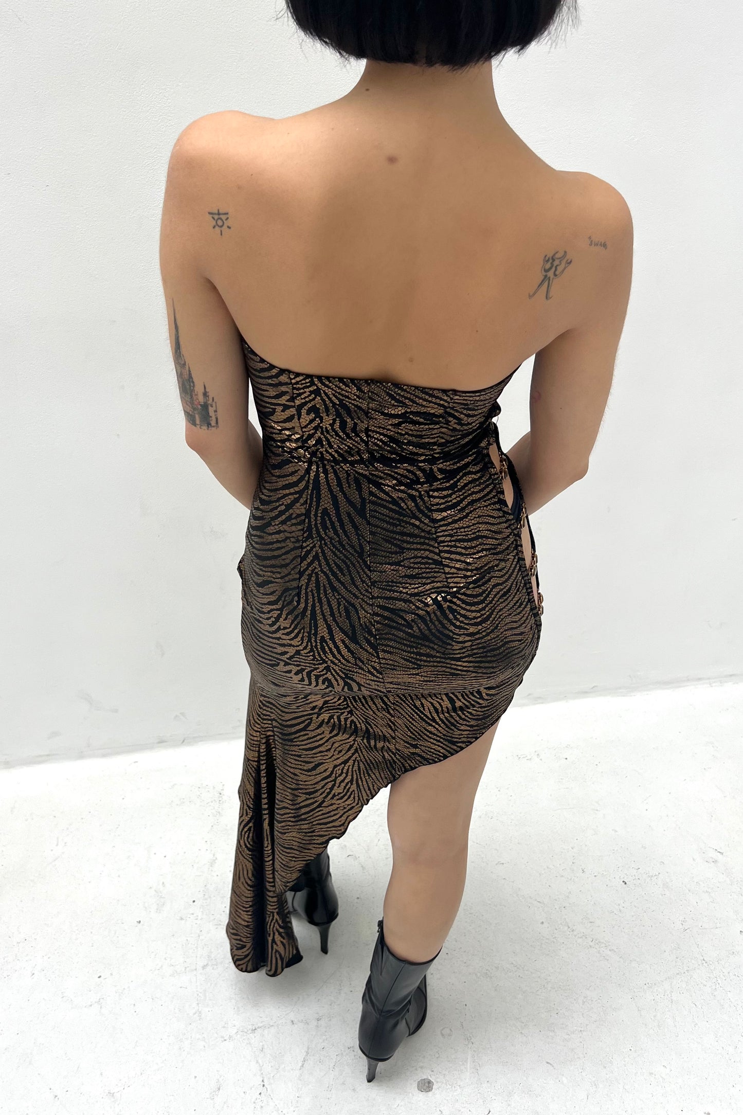 Vintage Broze Tiger Dress -