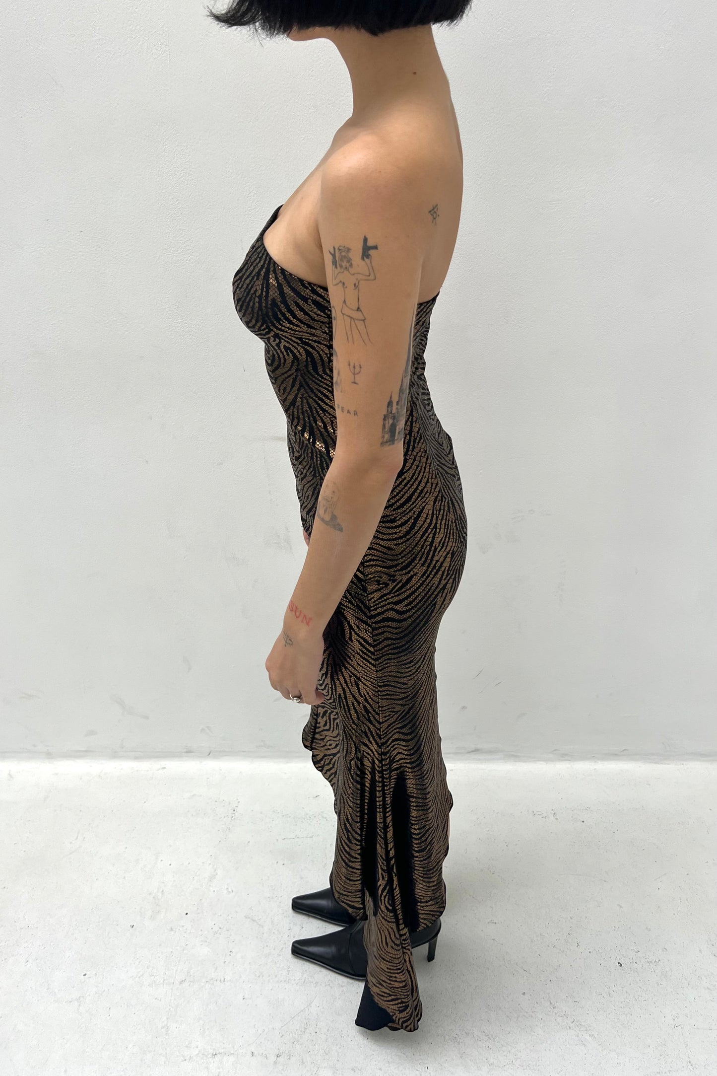Vintage Broze Tiger Dress -