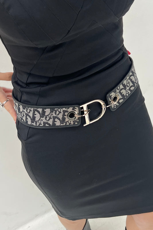 Vintage Navy Trotter D Tail Belt