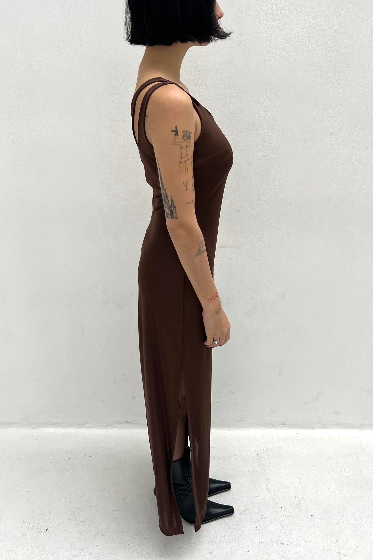 Vintage Extreme Chocolate Maxi Dress