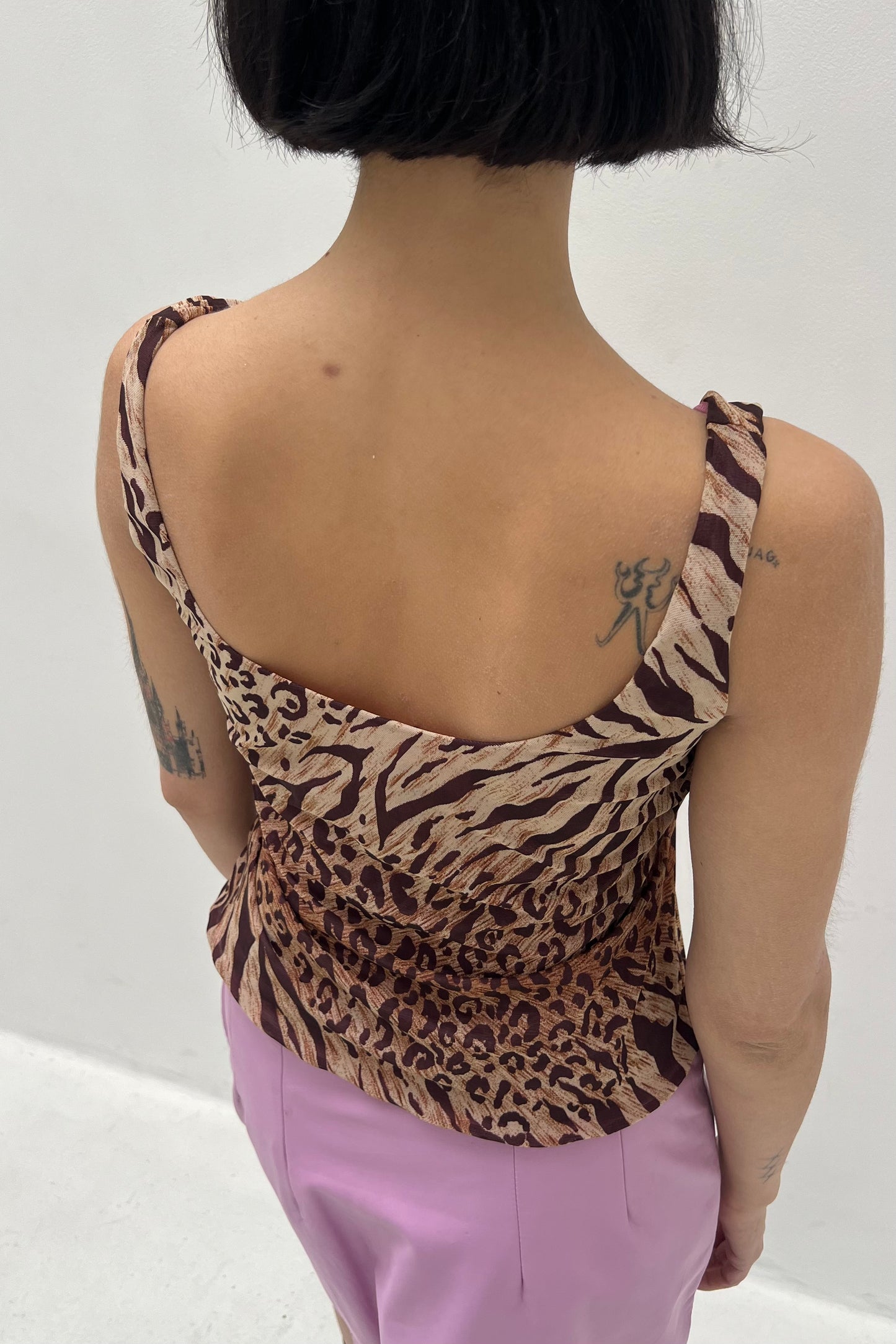 Vintage Tiger Mesh Top