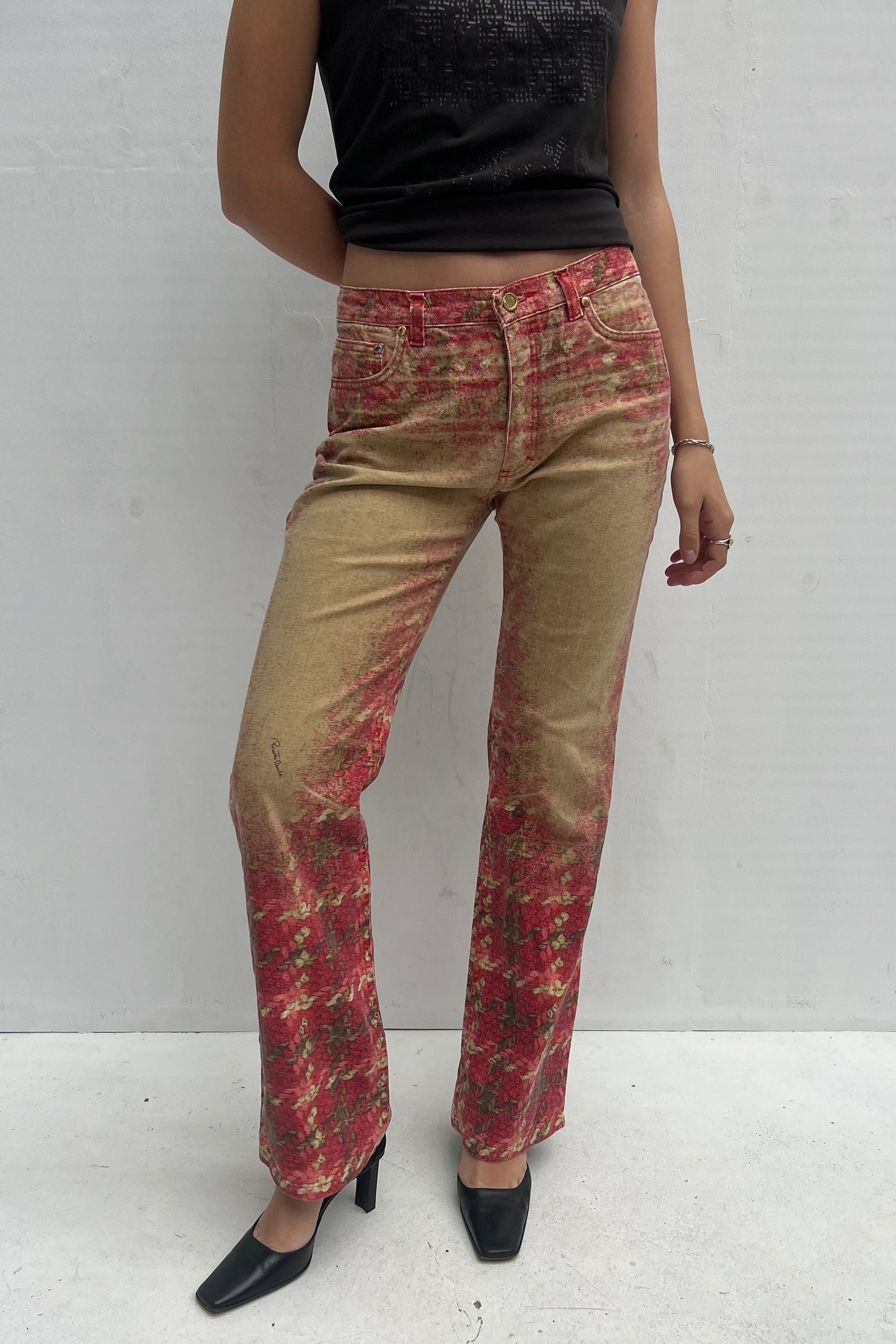 Vintage Knit Print Pants