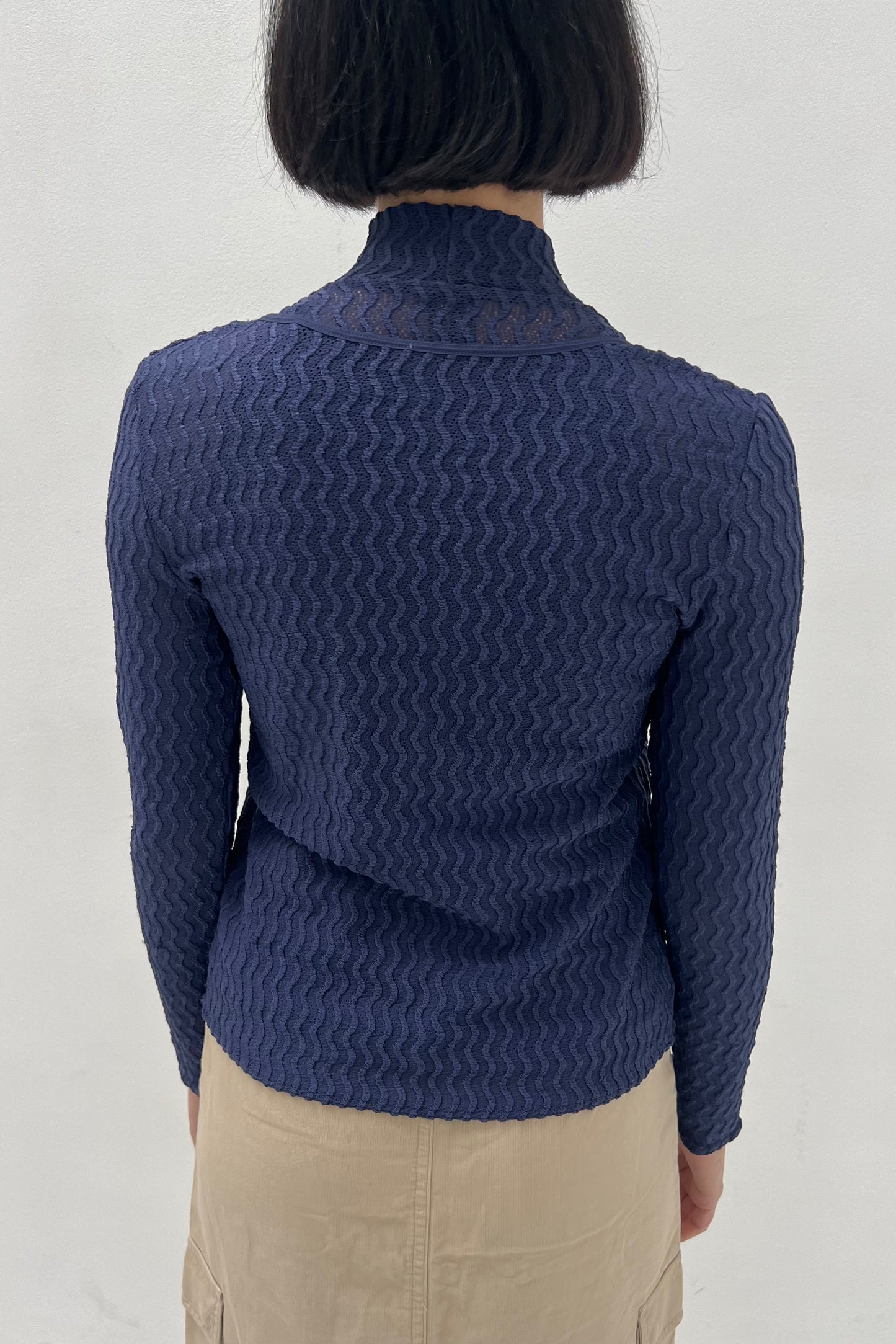 Vintage Blue Knitted Cardigan